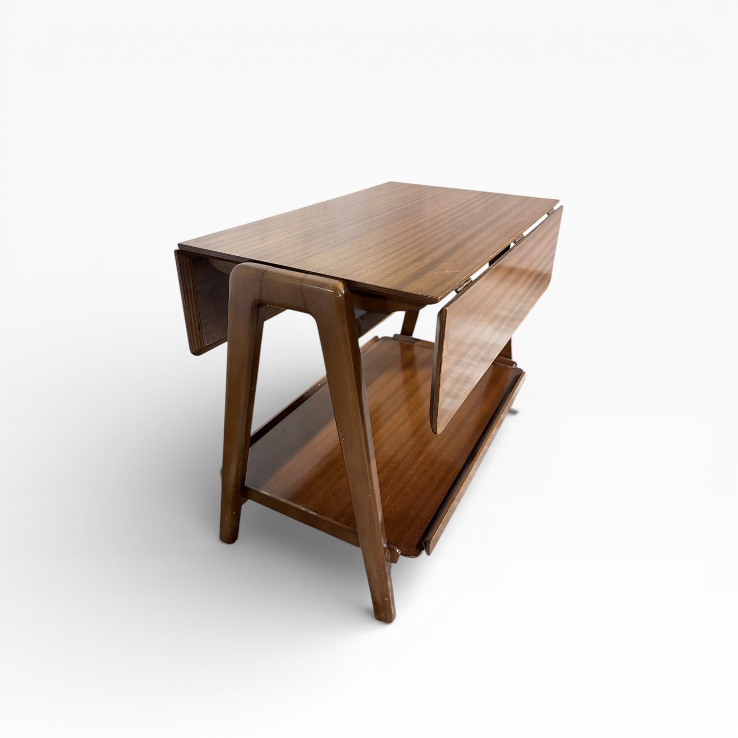 Mid-Century Walnut Drinks Trolley by Remploy