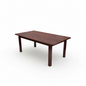 Retro Coffee Table – 1970s Rosewood Veneer Rectangular Living Room Centrepiece