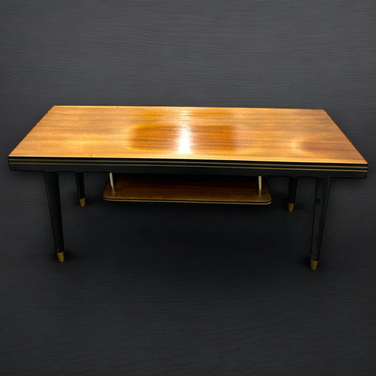 Mid Century Coffee Table with Shelf
