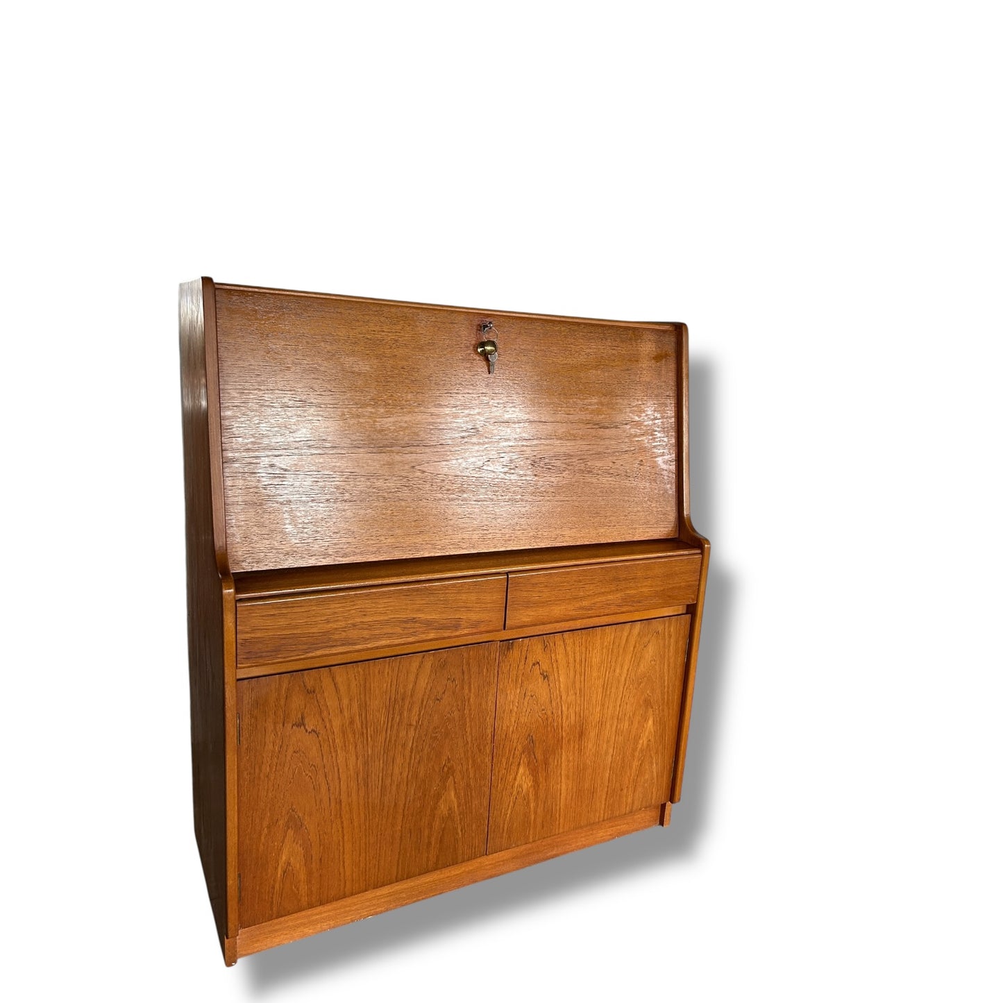 Mid Century Modern Remploy Teak Bureau Desk