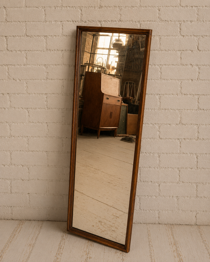 Antique Arts and Crafts Oak Mirror