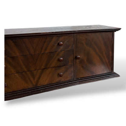 Antique Walnut & Mahogany Writing Bureau Box