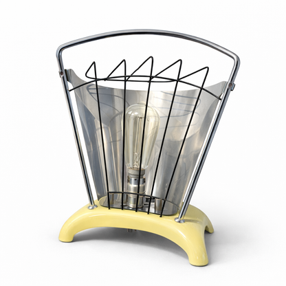 1950s Lloyd Metcalfe Butane Heater Upcycled Table / Floor Lamp – Art Deco