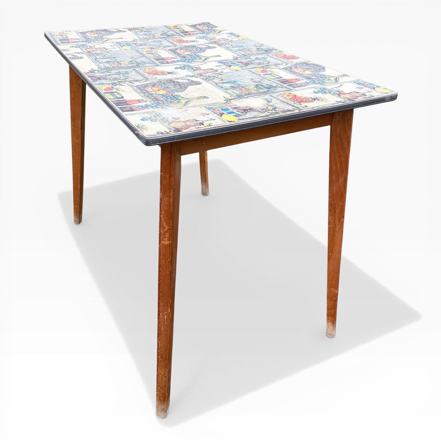 Mid-Century Fruit Formica Kitchen Table
