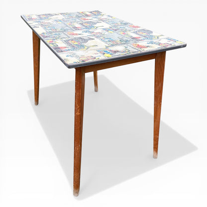 Mid-Century Fruit Formica Kitchen Table