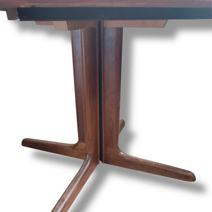 Danish Mid-Century Square Teak Dining Table by Skovby