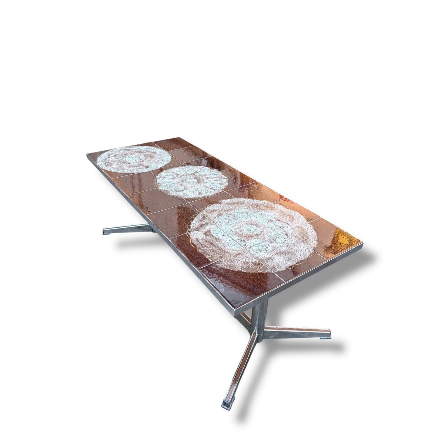 Julian Belarti “Adri” Coffee Table – Vintage Tiled Mid Century Table — view 3
