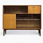 Mid Century Nathan Teak Cabinet Bookcase