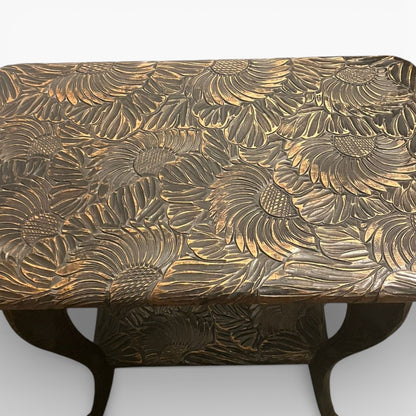 Antique Liberty & Co Japanese Carved Arts & Crafts Side Table / Plant Stand, c.1900 — view 10