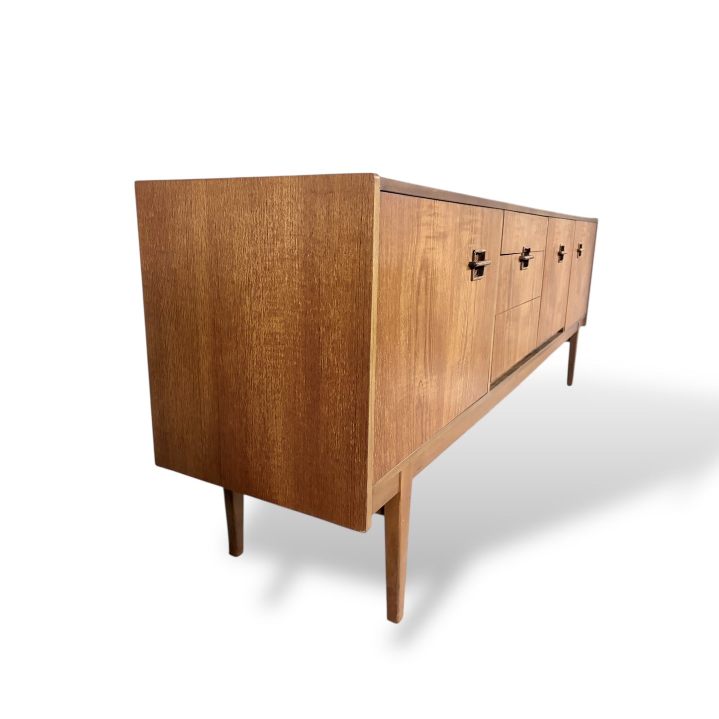 Mid-Century Modern Nathan Teak Sideboard – Extra Long 7ft Danish-Style Credenza — view 4