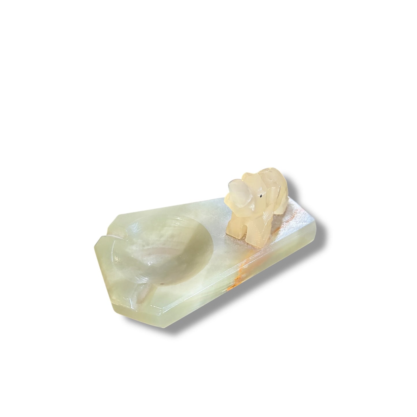 Vintage Onyx Elephant Ashtray