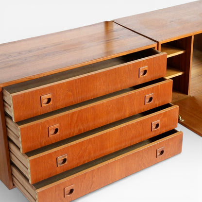 Danish Mid-Century Ladderax Wall Unit by Rud Thygesen & Johnny Sørensen for Hansen & Guldborg, 1960s