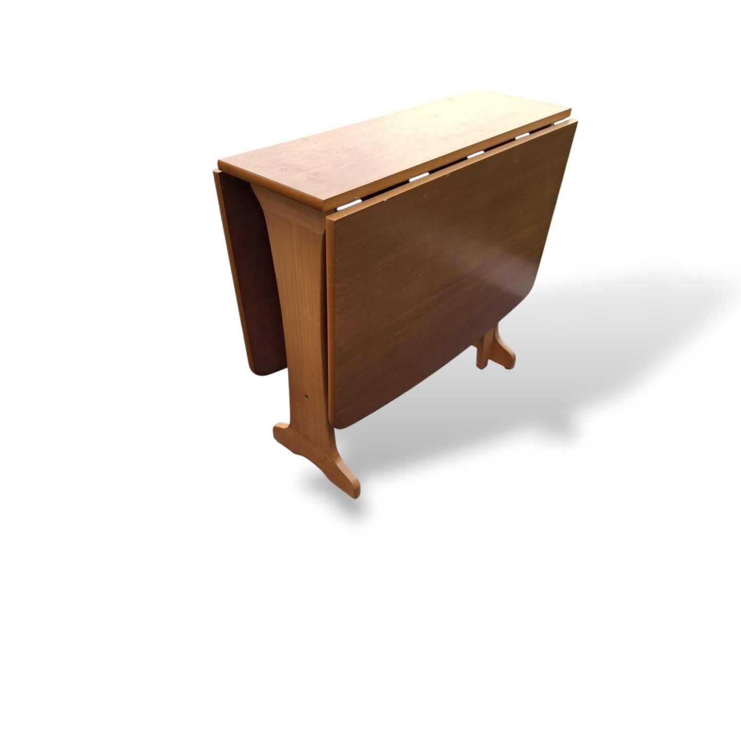 Mid Century Vintage Teak Drop Leaf Dining Table