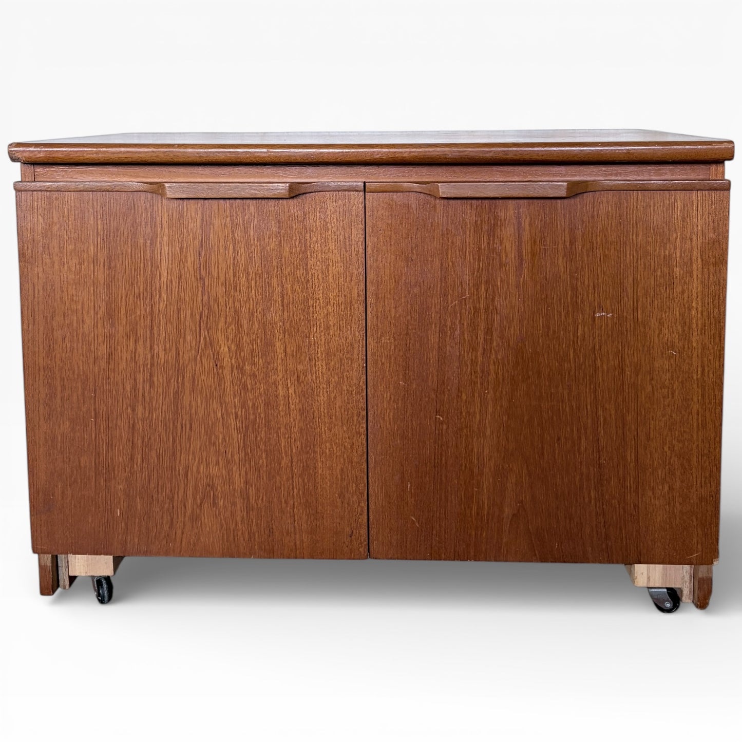 Mid Century Two Door Teak Media Unit