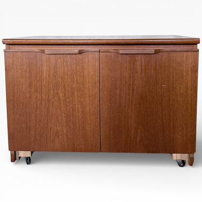 Mid Century Two Door Teak Media Unit
