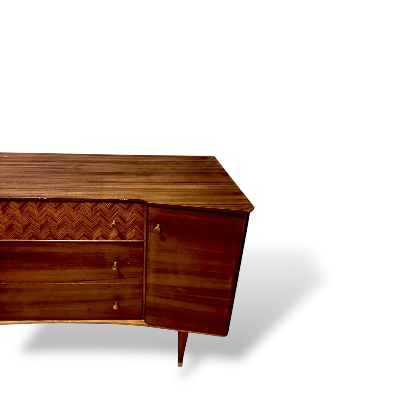 Vintage Uniflex Walnut & Teak Sideboard – Mid-Century — view 8
