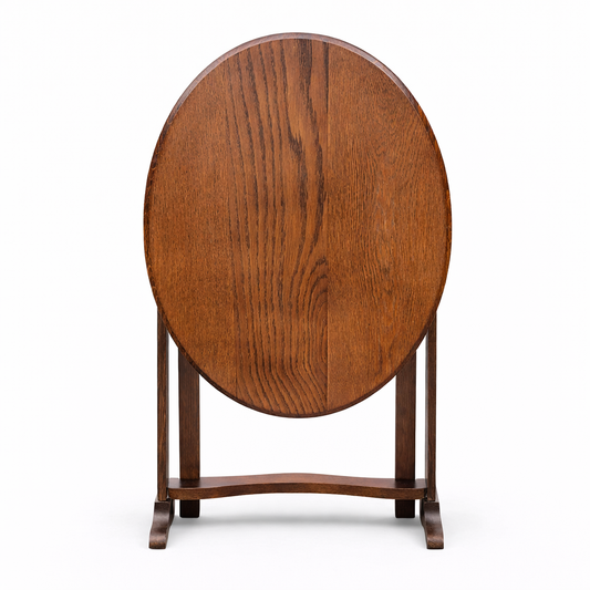 Arts & Crafts Folding Oak Wine Table