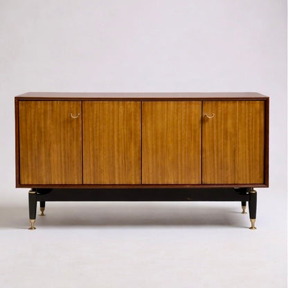 Mid-Century G Plan Librenza Tola Accordion Door Sideboard — view 3