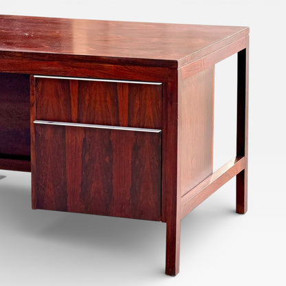 Mid-Century Danish Rosewood Effect Executive Double Pedestal Desk, 1970s