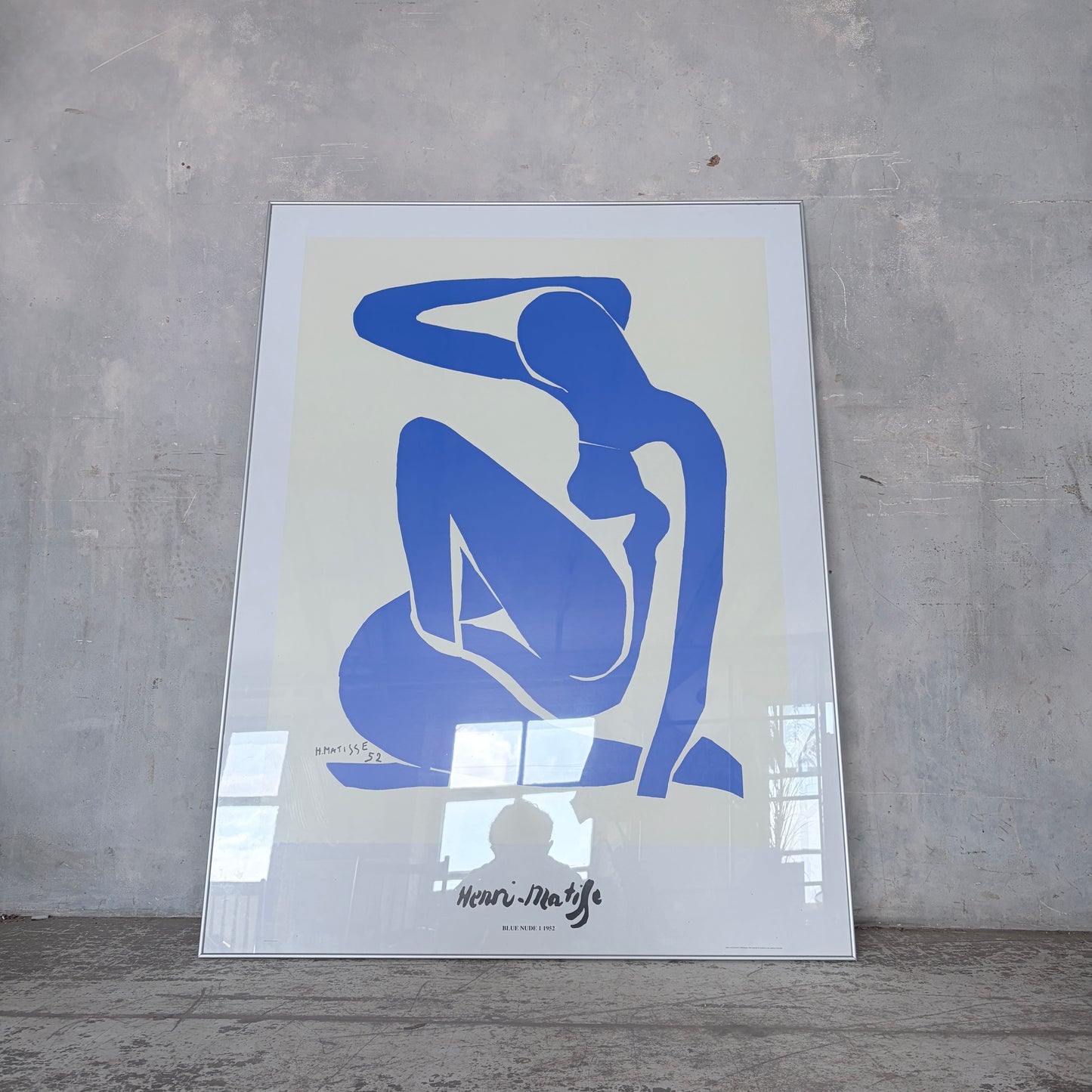 Henri Matisse Blue Nude II (1952) Framed Lithograph Print | Large Modernist Wall Art