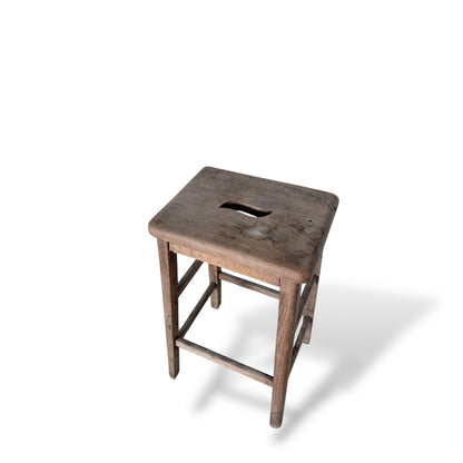 Rustic Oak & Pine Bar Stool