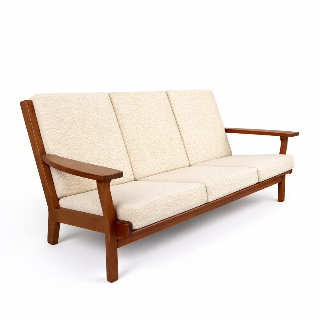 Three-Seater Sofa by Hans Wegner – Danish Mid-Century Vintage Teak