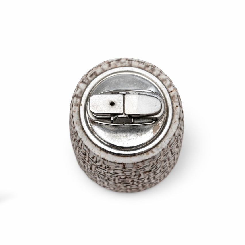 Vintage Swedish Ceramic Table Lighter – Textured Studio Pottery, Mid-Century