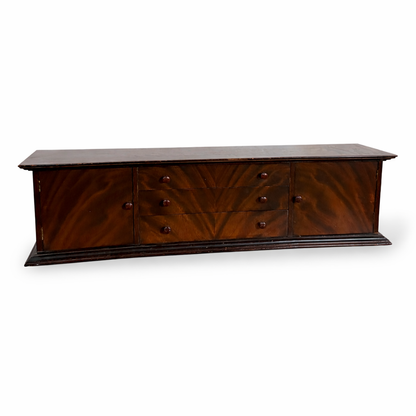 Antique Walnut & Mahogany Writing Bureau Box
