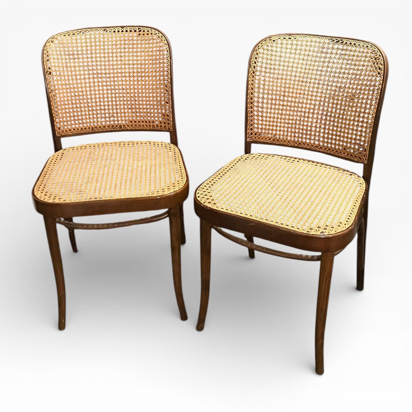 Vintage Thonet Model 811 “Prague” Café Chairs by Josef Hoffmann (Pair) — view 7