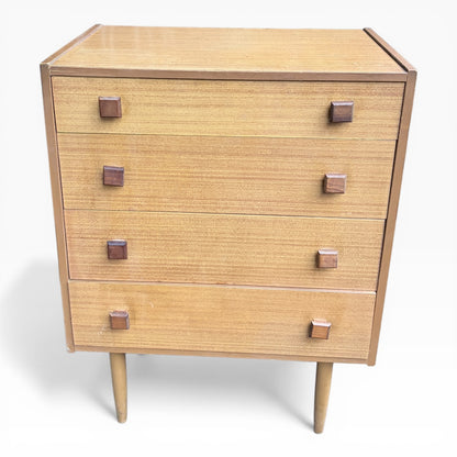 Mid-Century Teak Compact Chest of Drawers