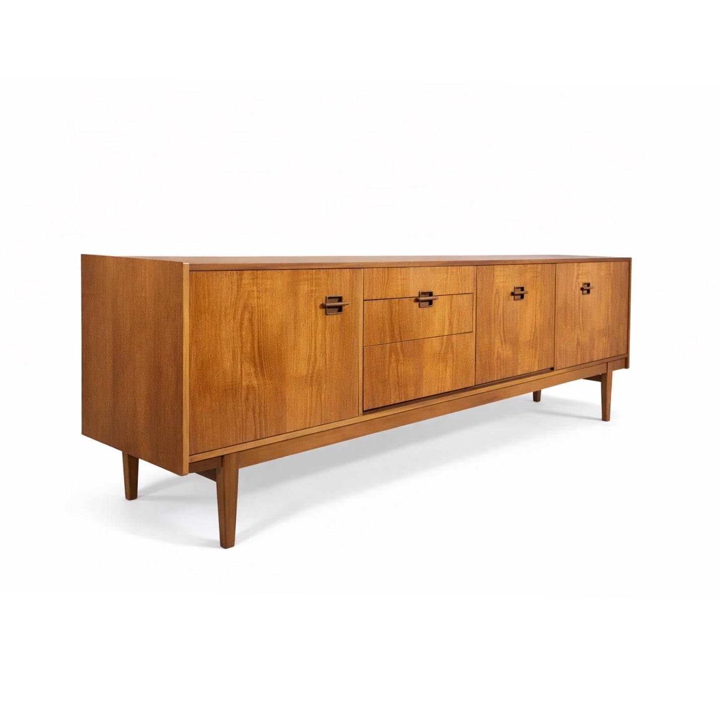 Mid-Century Modern Nathan Teak Sideboard – Extra Long 7ft Danish-Style Credenza