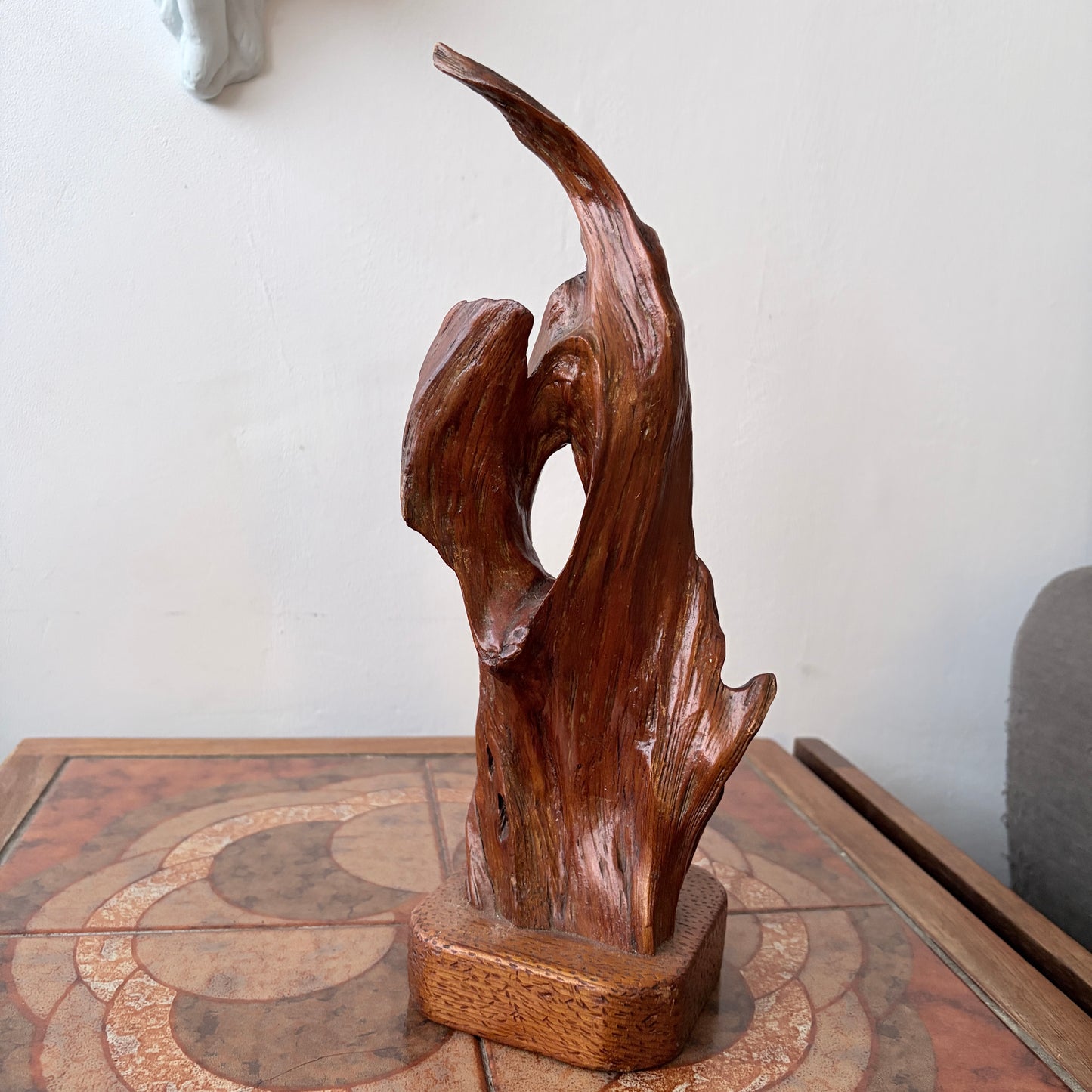 Vintage Mid-Century Abstract Root Wood Sculpture