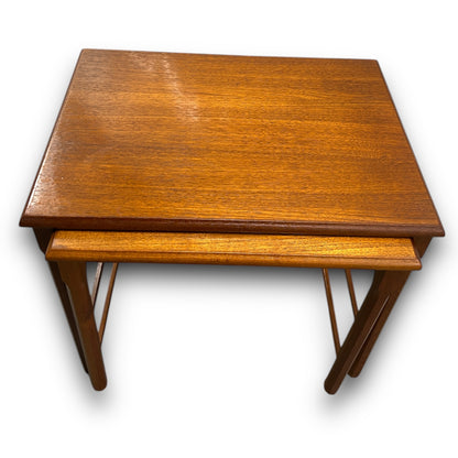 Mid Century Teak Wood Nest of Tables