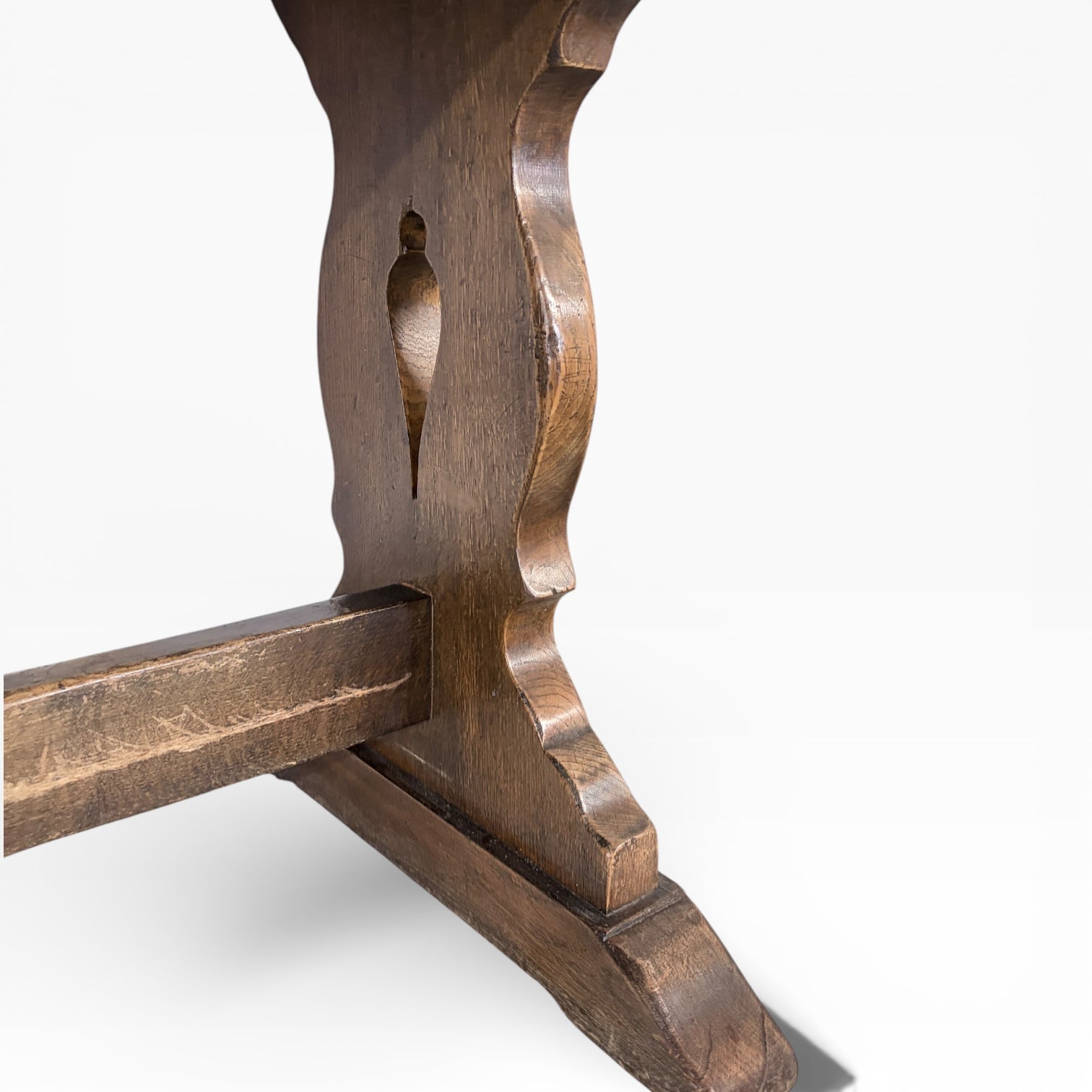 Arts & Crafts Antique Oak Refectory Dining Table — view 6