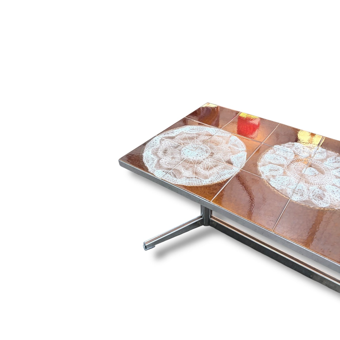 Julian Belarti “Adri” Coffee Table – Vintage Tiled Mid Century Table — view 7