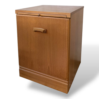 Vintage McIntosh Teak Bedside Cabinet with Pull-Out Tray