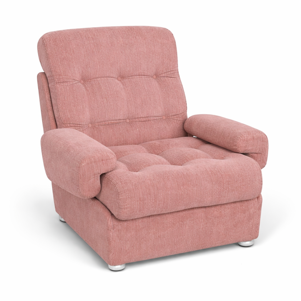 Mid-Century Dusty Pink Modular Sofa Armchair by Heals