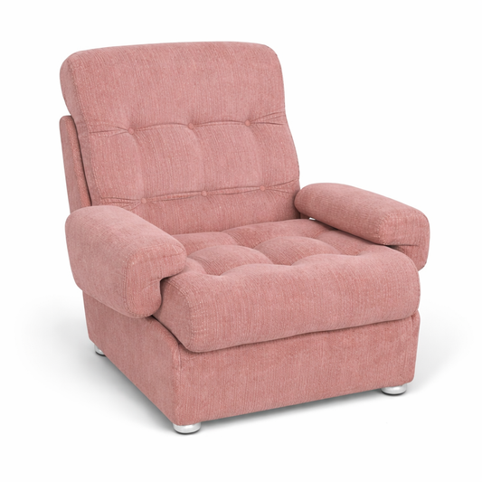Mid-Century Dusty Pink Modular Sofa Armchair by Heals