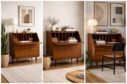 Mid-Century Sutcliffe of Todmorden Writing Bureau Desk