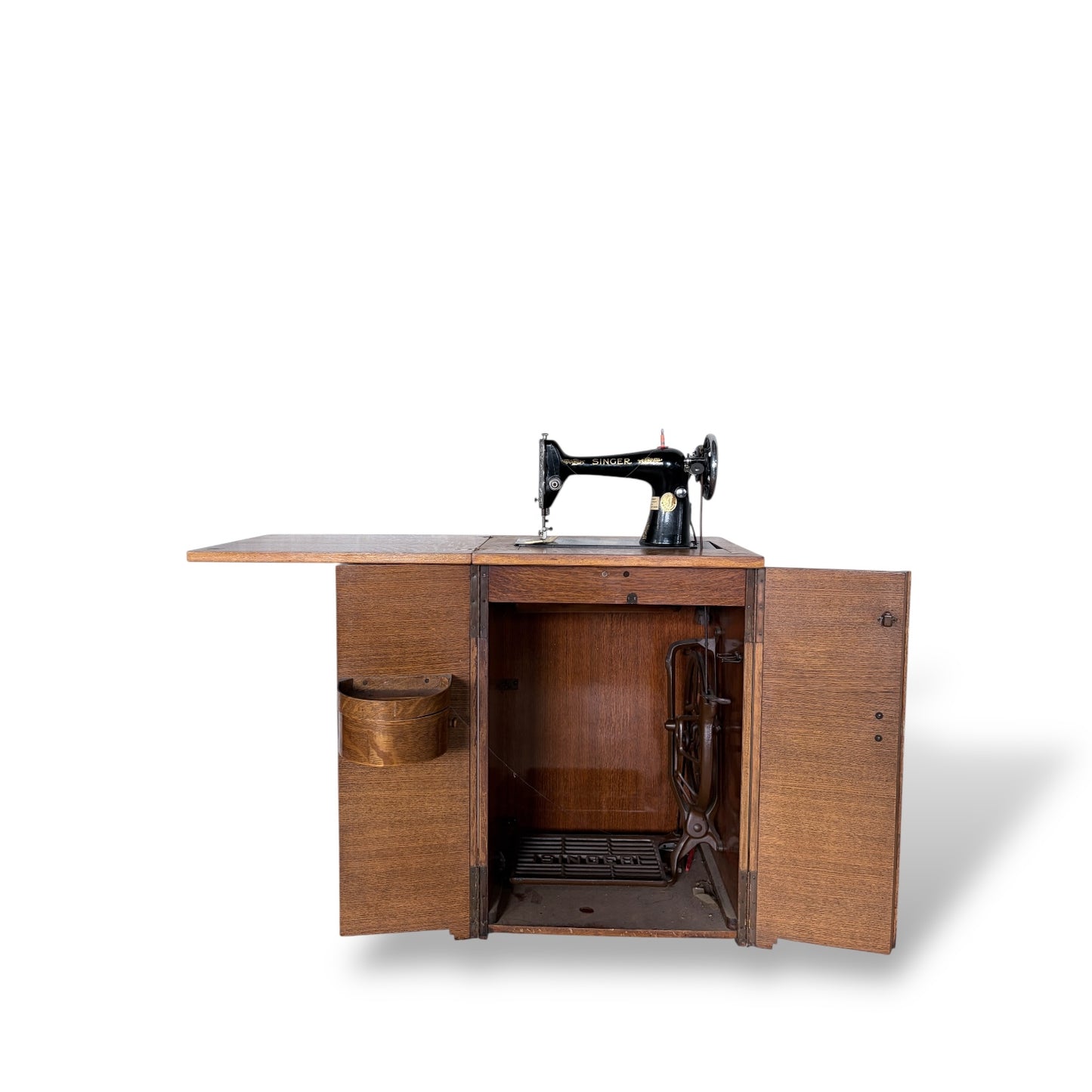 Antique Oak Singer Sewing Machine Cabinet