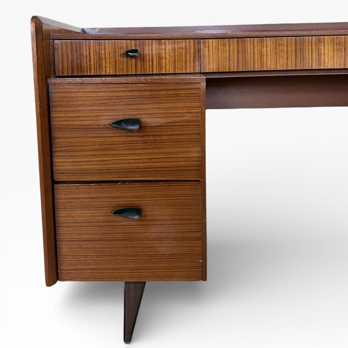 Mid-Century Lebus Walnut Writing Desk