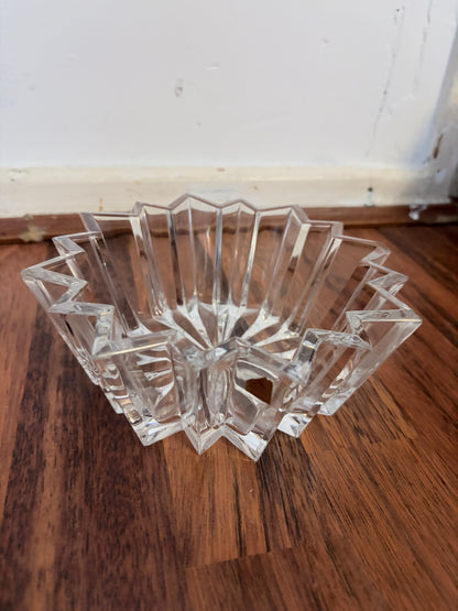Mid Century Nachtmann Crystal Starburst Bowl – Cut Glass, Made in Germany