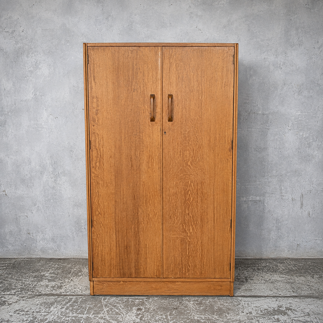 Mid Century E Gomme G Plan Brandon Oak Double Wardrobe