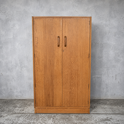 Mid Century E Gomme G Plan Brandon Oak Double Wardrobe