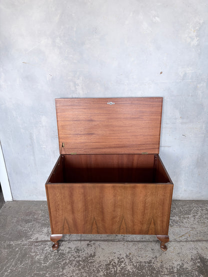 Vintage Sutcliffe of Todmorden Walnut Blanket Box