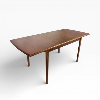 Mid-Century Meredew Teak Extending Dining Table with Leaf – 1960s British Design