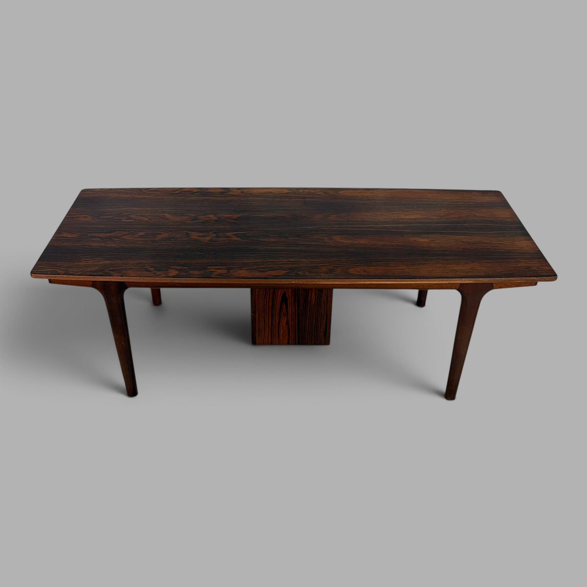 Mid Century Danish Rosewood Coffee Table by Gunni Omann for Omann Jun Storage Cabinet