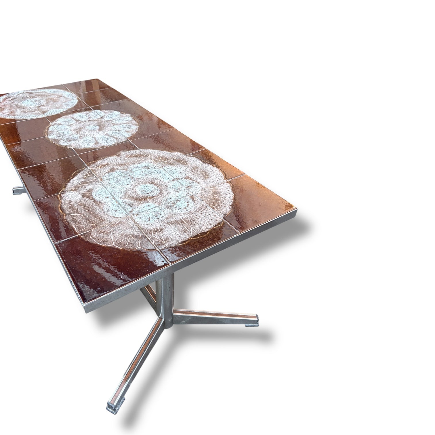 Julian Belarti “Adri” Coffee Table – Vintage Tiled Mid Century Table — view 4