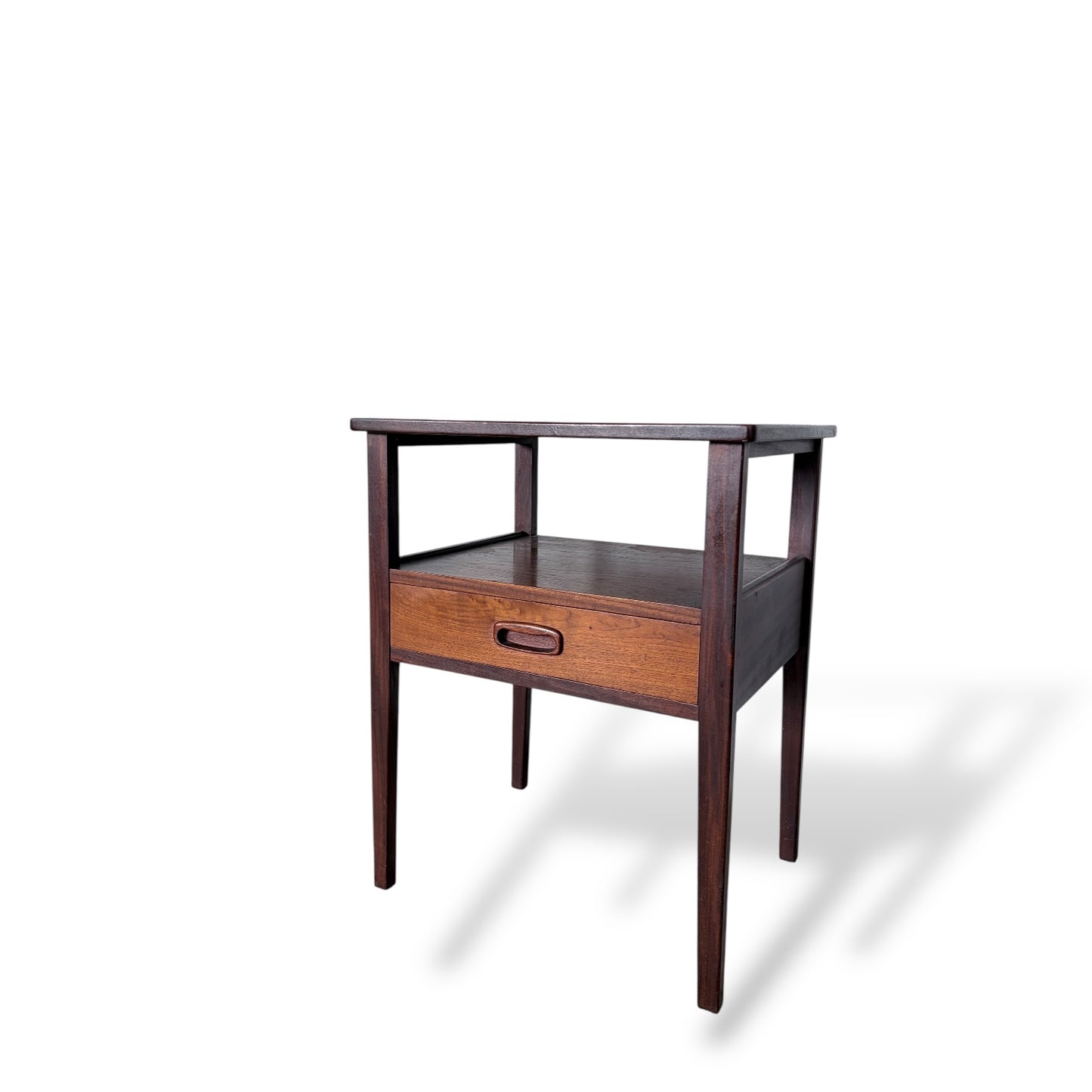 Mid-Century Vintage Teak Bedside Table