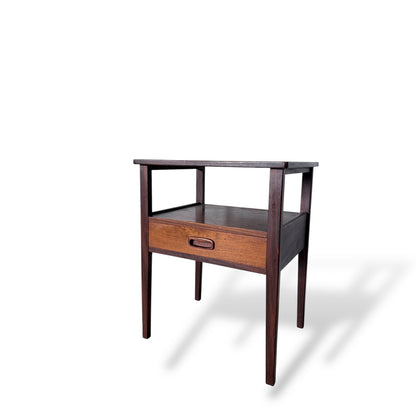 Mid-Century Vintage Teak Bedside Table